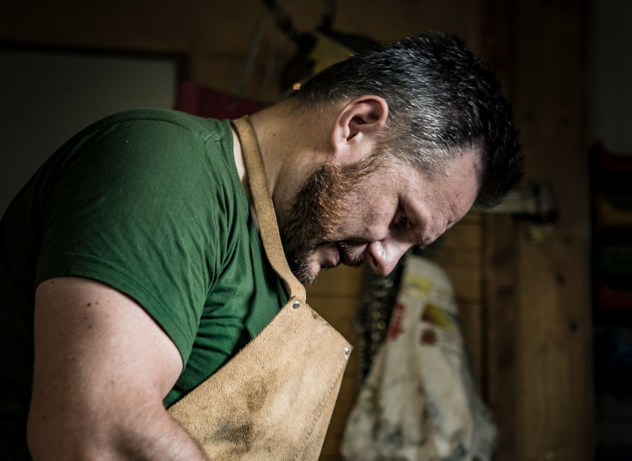 Mag. Christian Wallner, MA in der Schmiede